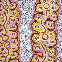 Aboriginal Artwork by Pamela Napurrurla Walker, Janganpa Jukurrpa (Brush-tail Possum Dreaming) - Mawurrji, 46x46cm