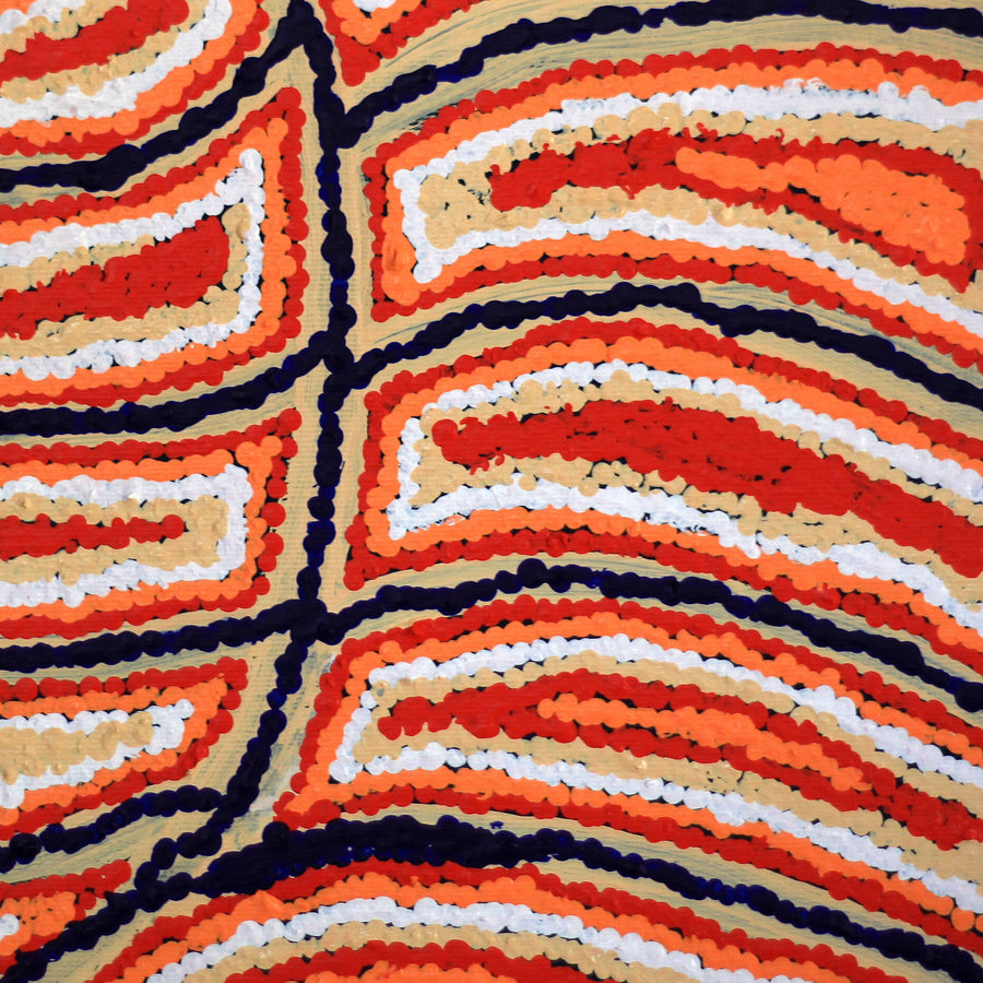 Aboriginal Artwork by Pamela Napurrurla Walker, Yumari Jukurrpa (Yumari Dreaming), 30x30cm