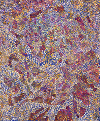 Aboriginal Artwork by Patricia Multa, Ininti at Muruntji, 122x101.5cm