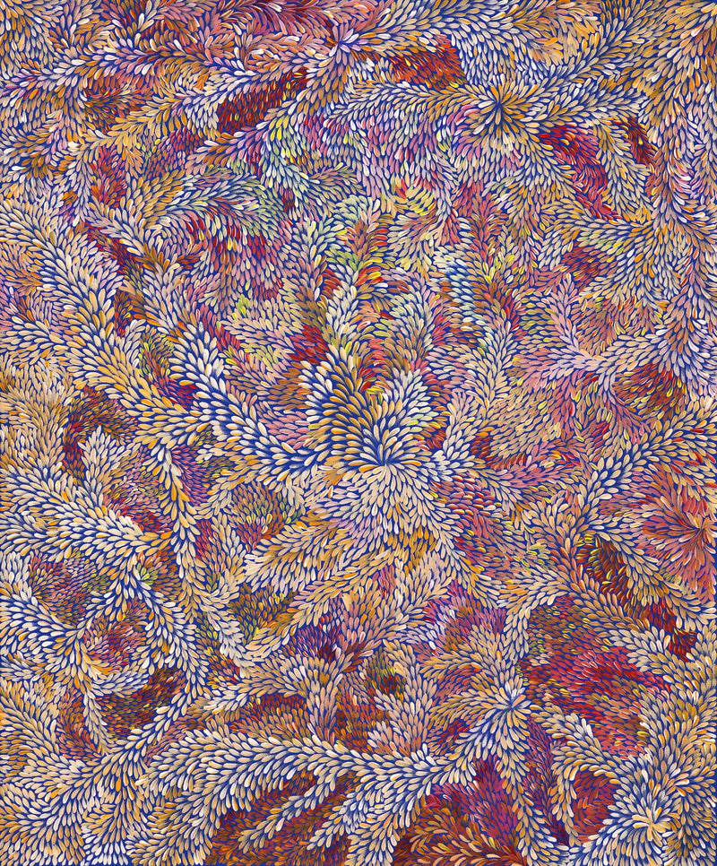 Aboriginal Artwork by Patricia Multa, Ininti at Muruntji, 122x101.5cm