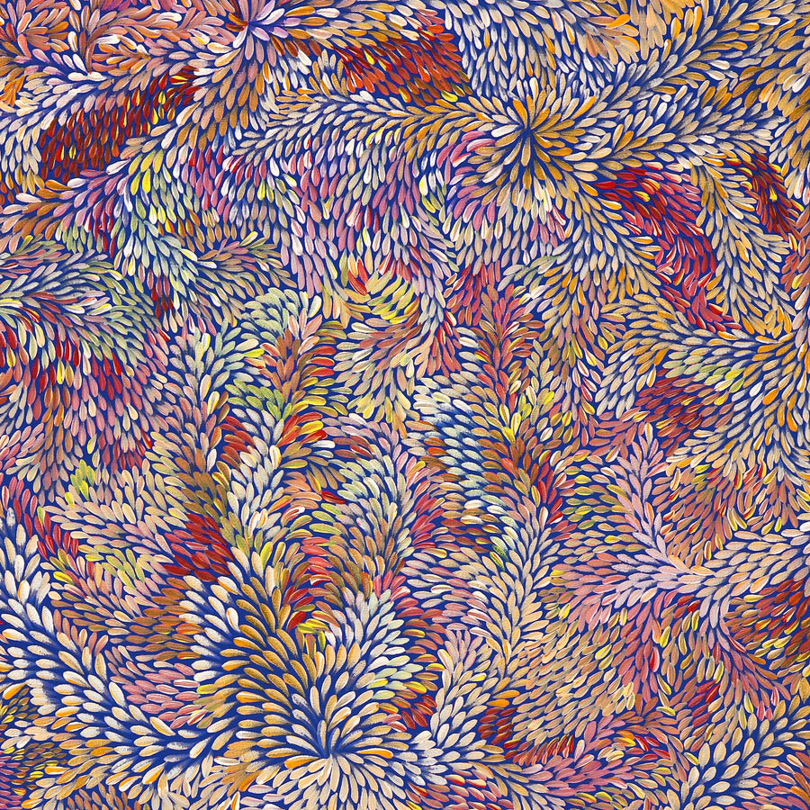 Aboriginal Artwork by Patricia Multa, Ininti at Muruntji, 122x101.5cm