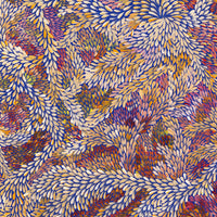 Aboriginal Artwork by Patricia Multa, Ininti at Muruntji, 122x101.5cm