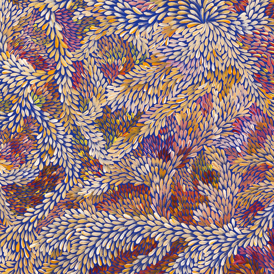 Aboriginal Artwork by Patricia Multa, Ininti at Muruntji, 122x101.5cm