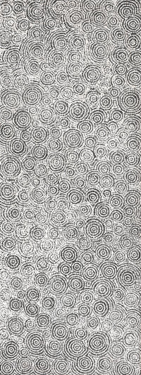 Aboriginal Artwork by Patricia Nakamarra Oldfield, Warna Jukurrpa (Snake Dreaming), 122x46cm