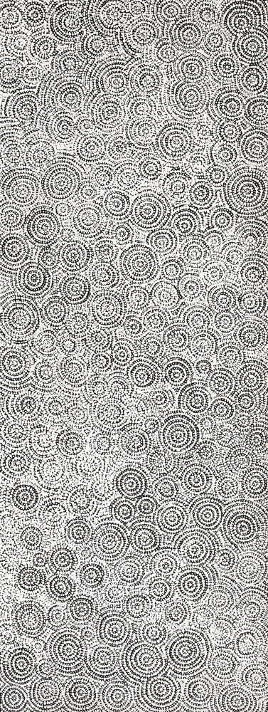 Aboriginal Artwork by Patricia Nakamarra Oldfield, Warna Jukurrpa (Snake Dreaming), 122x46cm