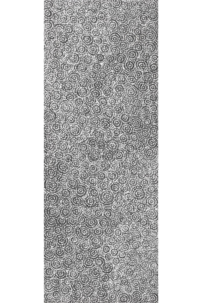 Aboriginal Artwork by Patricia Nakamarra Oldfield, Warna Jukurrpa (Snake Dreaming), 122x46cm