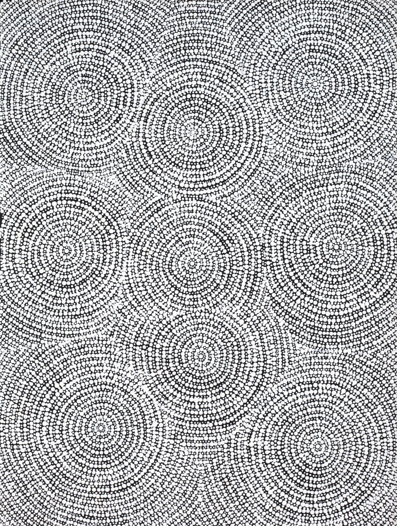 Aboriginal Artwork by Patricia Nakamarra Oldfield, Warna Jukurrpa (Snake Dreaming), 61x46cm