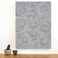 Aboriginal Artwork by Patricia Nakamarra Oldfield, Warna Jukurrpa (Snake Dreaming), 61x46cm