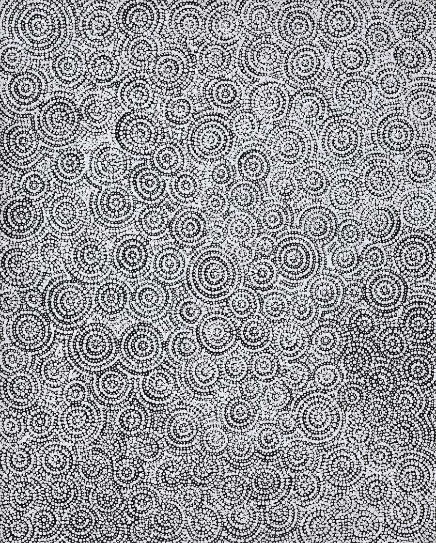 Aboriginal Artwork by Patricia Nakamarra Oldfield, Warna Jukurrpa (Snake Dreaming), 76x61cm