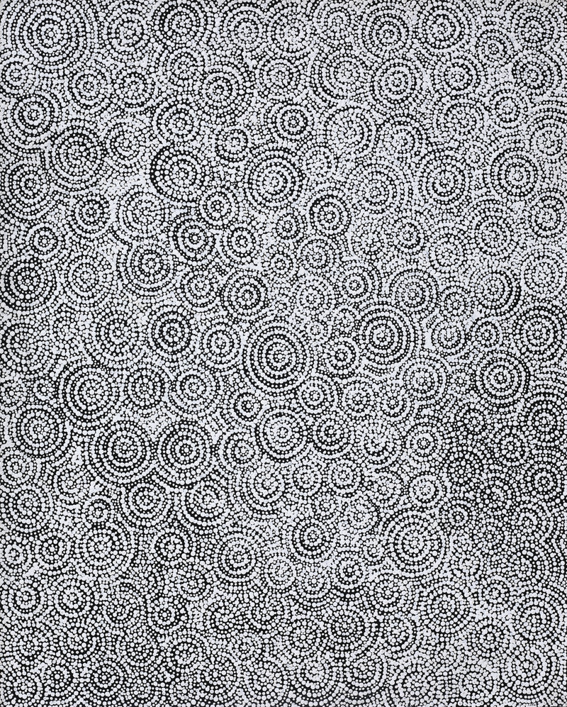 Aboriginal Artwork by Patricia Nakamarra Oldfield, Warna Jukurrpa (Snake Dreaming), 76x61cm