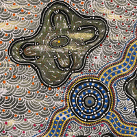Aboriginal Artwork by Patricia Patterson, Umutju, 61x61cm