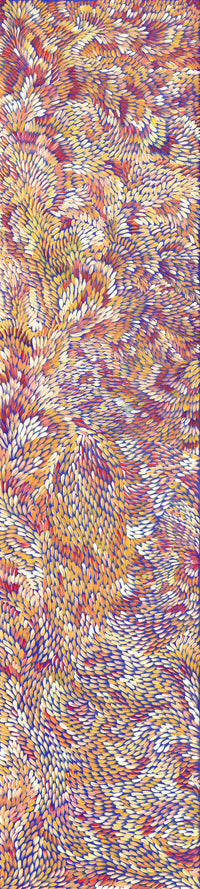 Aboriginal Artwork by Patricia Multa, Ininti at Muruntji, 182x40cm