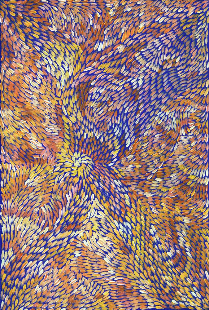 Aboriginal Artwork by Patricia Multa, Ininti at Muruntji, 60x40cm