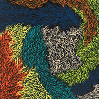 Aboriginal Artwork by Patricia Multa, Bush flowers and seeds, 60x60cm