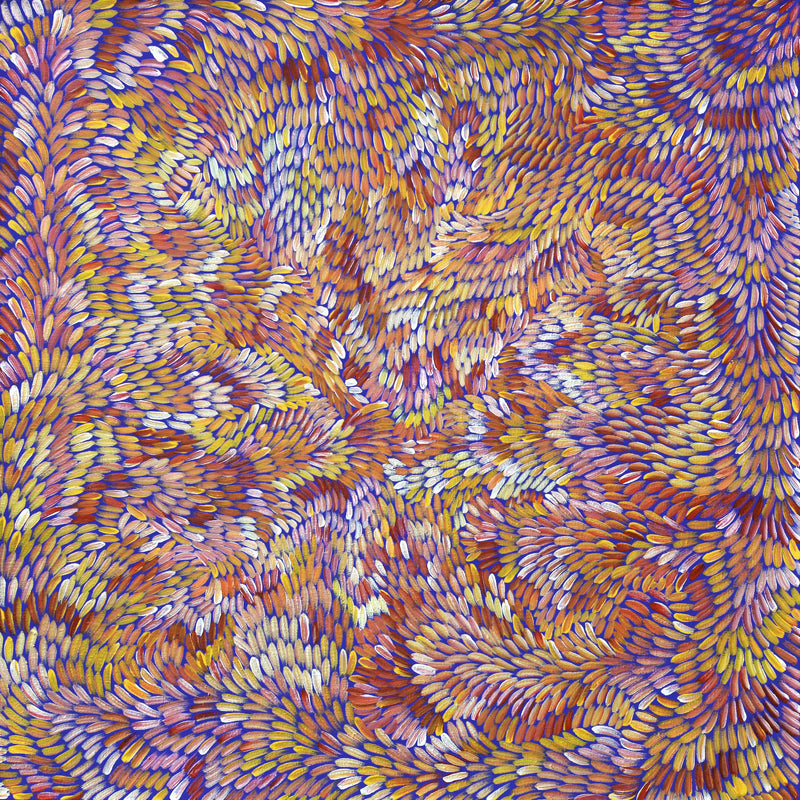 Aboriginal Artwork by Patricia Multa, Ininti at Muruntji, 76x76cm