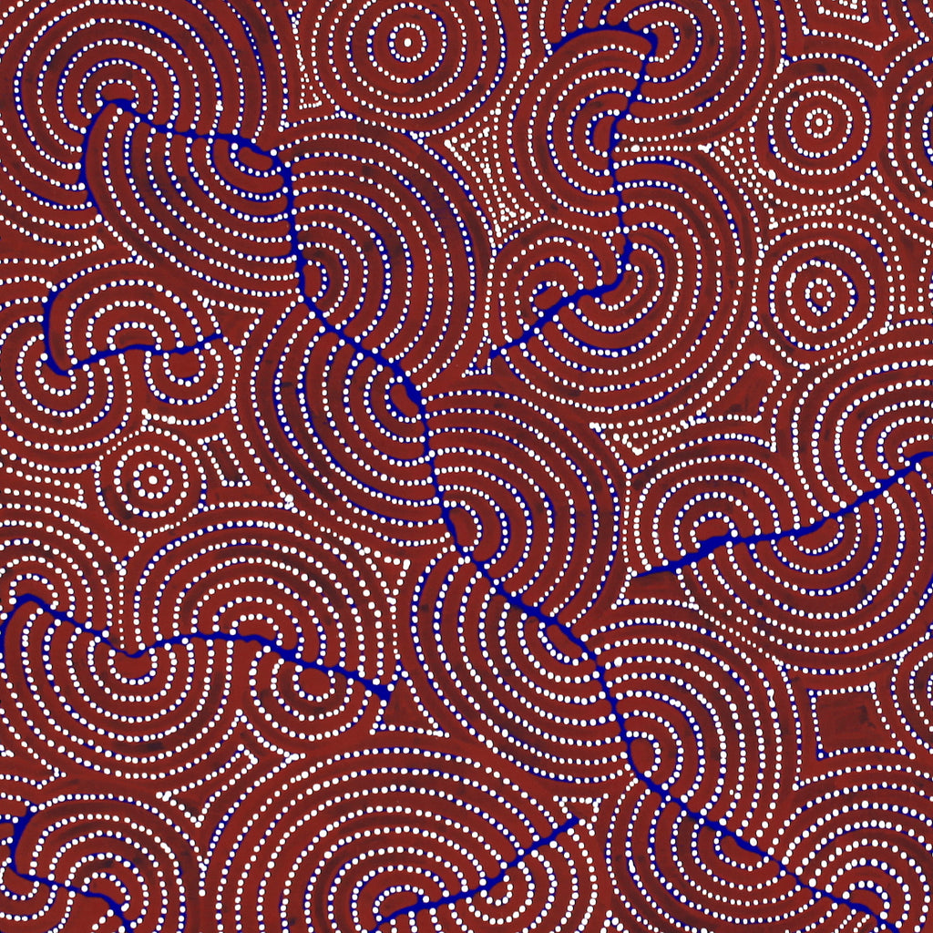 Aboriginal Artwork by Patrick Japangardi Williams, Mina Mina Jukurrpa (Mina Mina Dreaming), 91x91cm - ART ARK®