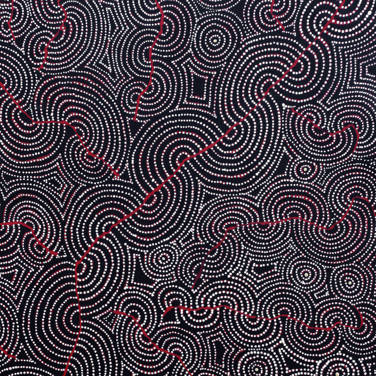 Aboriginal Artwork by Patrick Japangardi Williams, Mina Mina Jukurrpa (Mina Mina Dreaming) - Janyinki, 107x91cm