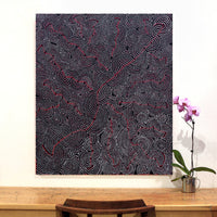 Aboriginal Artwork by Patrick Japangardi Williams, Mina Mina Jukurrpa (Mina Mina Dreaming) - Janyinki, 107x91cm