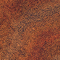 Aboriginal Artwork by Pauline Coombes, Bushfire painting, 122x51cm