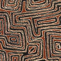 Aboriginal Artwork by Pauline Napangardi Gallagher, Lukarrara Jukurrpa, 107x107cm