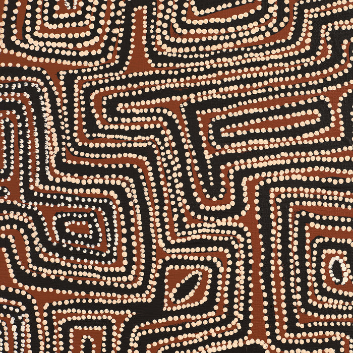 Aboriginal Art by Pauline Napangardi Gallagher, Lukarrara Jukurrpa, 107x107cm - ART ARK®