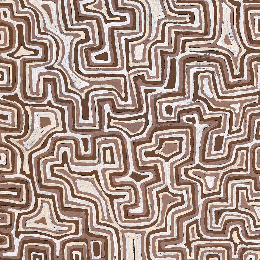 Aboriginal Artwork by Pauline Napangardi Gallagher, Lukarrara Jukurrpa, 107x91cm