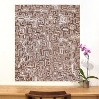 Aboriginal Artwork by Pauline Napangardi Gallagher, Lukarrara Jukurrpa, 107x91cm