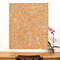 Aboriginal Artwork by Pauline Napangardi Gallagher, Lukarrara Jukurrpa, 107x91cm