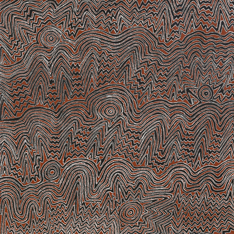 Aboriginal Art by Pauline Napangardi Gallagher, Lukarrara Jukurrpa, 122x122cm - ART ARK®