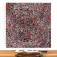 Aboriginal Artwork by Pauline Napangardi Gallagher, Lukarrara Jukurrpa, 122x122cm