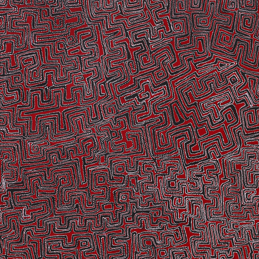 Aboriginal Artwork by Pauline Napangardi Gallagher, Lukarrara Jukurrpa, 152x122cm