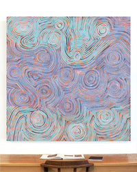 Aboriginal Artwork by Pauline Napangardi Gallagher, Mina Mina Jukurrpa, 152x152cm