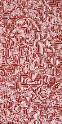 Aboriginal Artwork by Pauline Napangardi Gallagher, Lukarrara Jukurrpa, 152x76cm