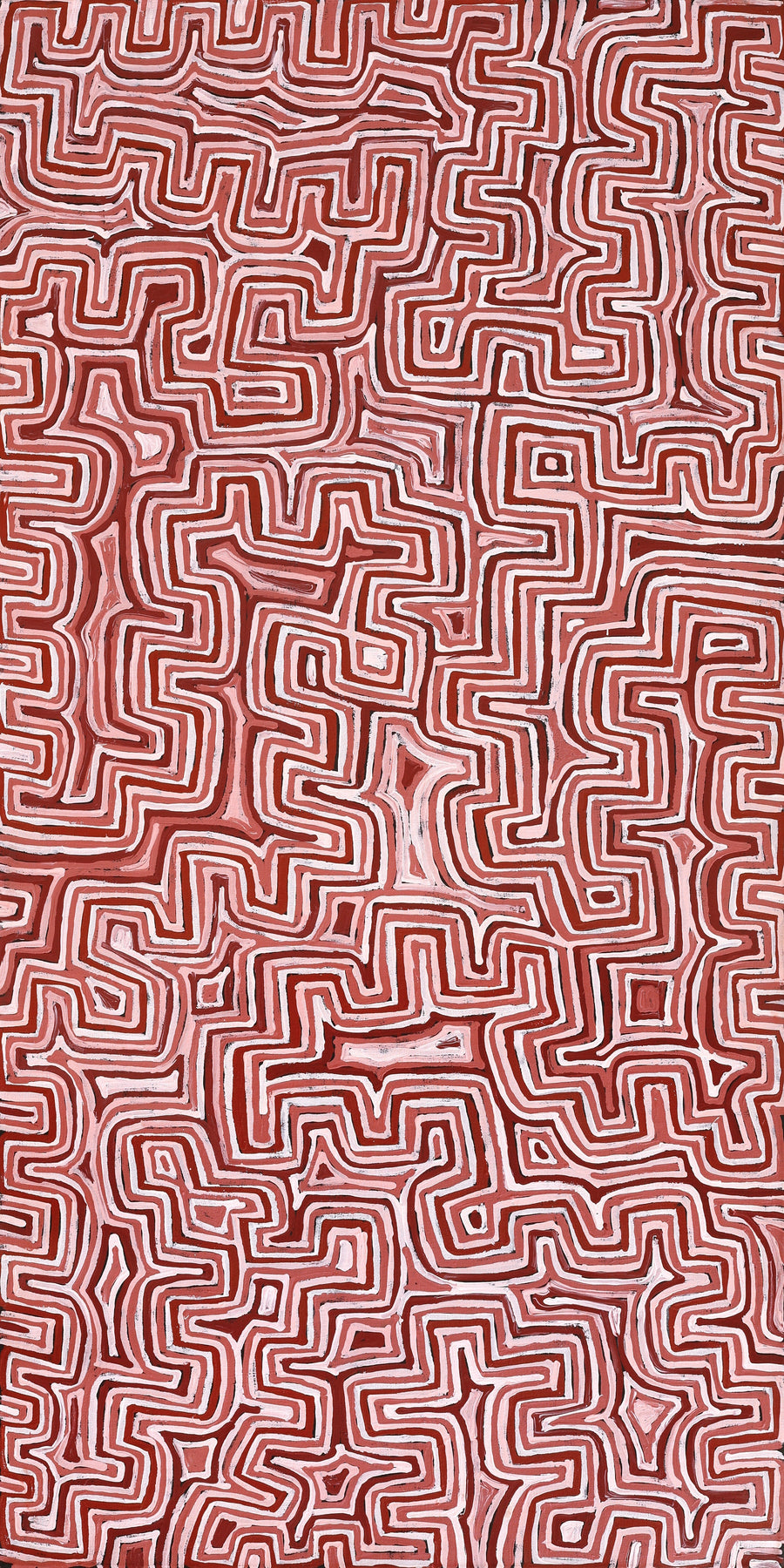 Aboriginal Artwork by Pauline Napangardi Gallagher, Lukarrara Jukurrpa, 152x76cm