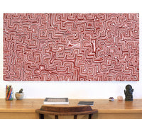Aboriginal Artwork by Pauline Napangardi Gallagher, Lukarrara Jukurrpa, 152x76cm