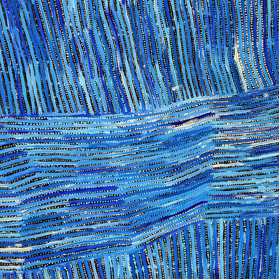 Aboriginal Artwork by Pauline Napangardi Gallagher, Mina Mina Jukurrpa, 182x122cm