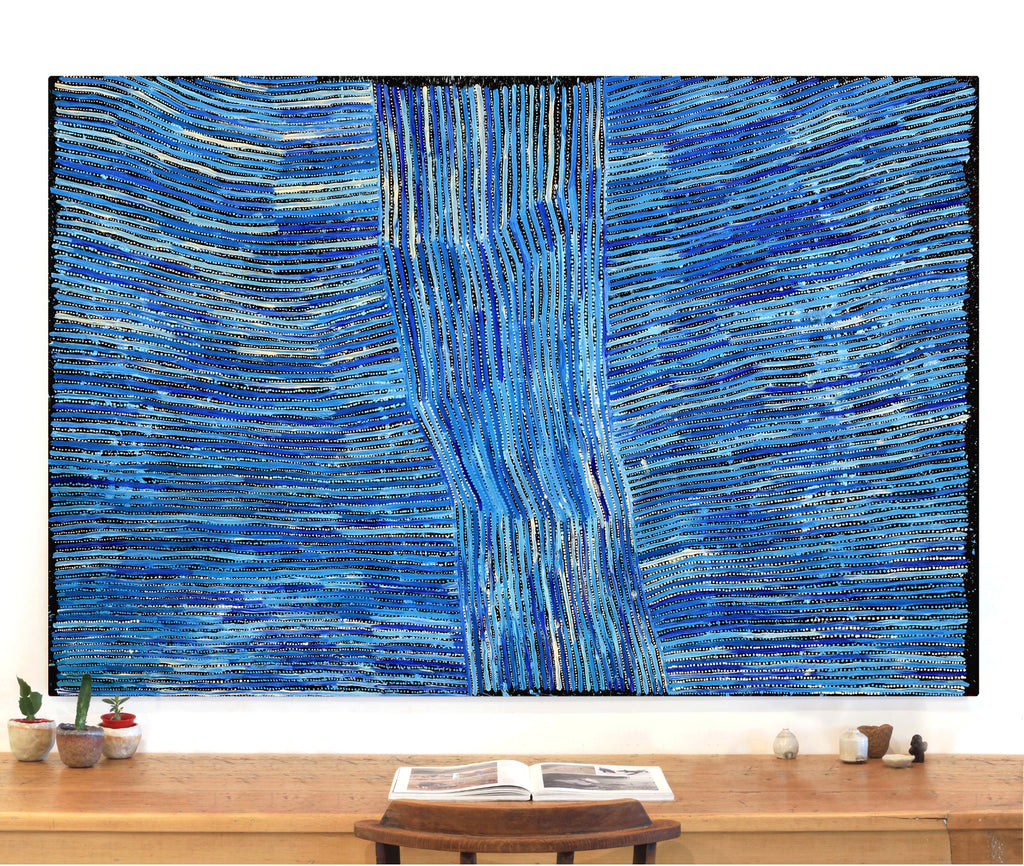 Aboriginal Artwork by Pauline Napangardi Gallagher, Mina Mina Jukurrpa, 182x122cm