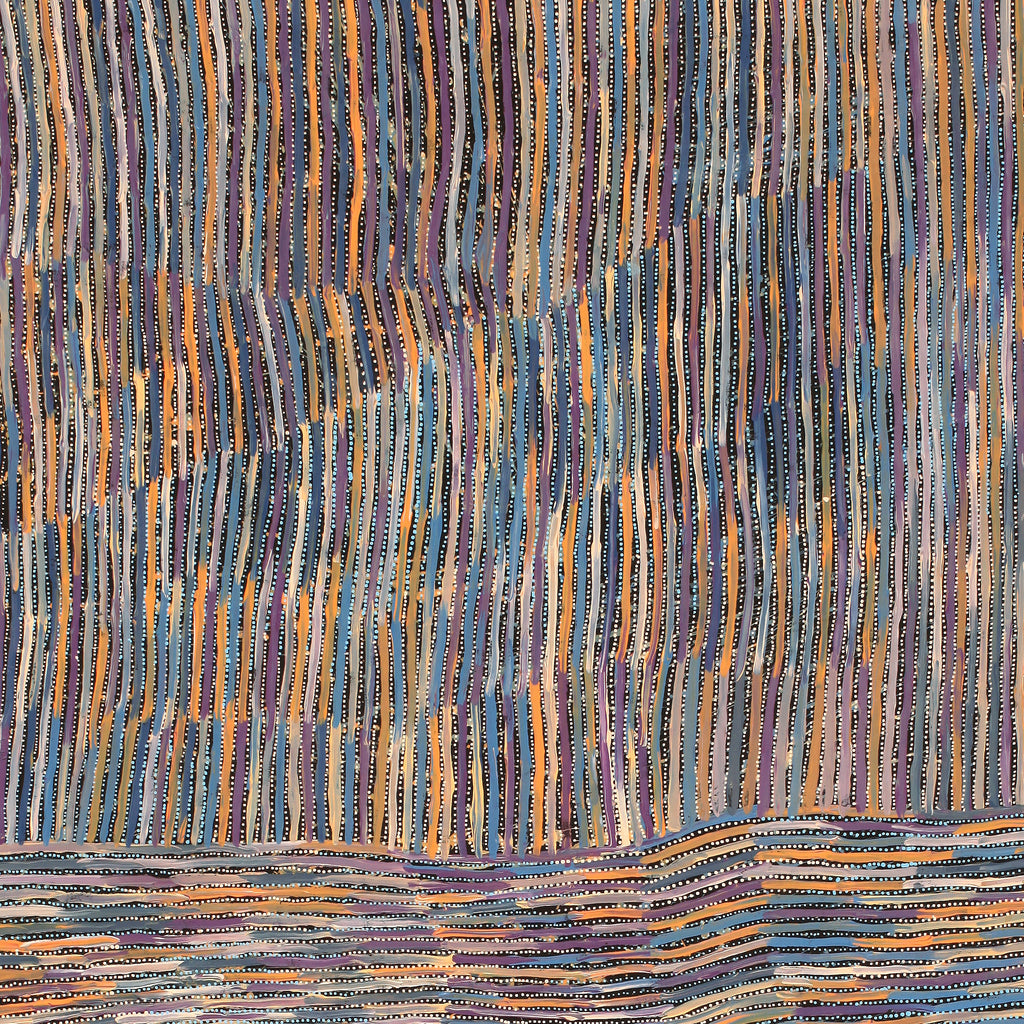 Aboriginal Artwork by Pauline Napangardi Gallagher, Mina Mina Jukurrpa, 240x122cm