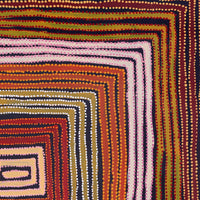 Aboriginal Artwork by Pauline Napangardi Gallagher, Lukarrara Jukurrpa, 76x76cm