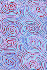 Aboriginal Artwork by Pauline Napangardi Gallagher, Mina Mina Jukurrpa, 91x61cm