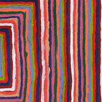 Aboriginal Artwork by Pauline Napangardi Gallagher, Lukarrara Jukurrpa, 91x76cm