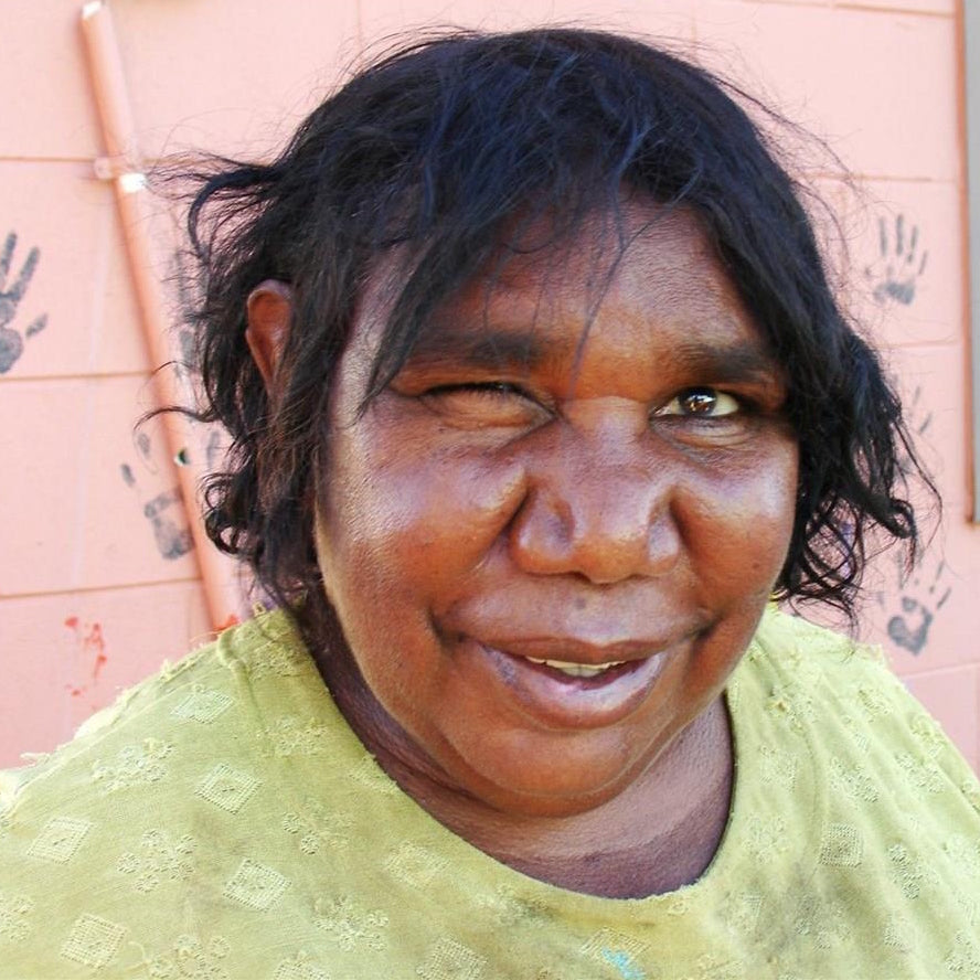 Aboriginal Artwork by Pauline Napangardi Gallagher, Mina Mina Jukurrpa, 107x76cm