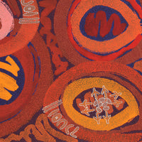 Aboriginal Artwork by Pauline Nampijinpa Singleton, Yankirri Jukurrpa (Emu Dreaming) - Ngarlikurlangu, 122x107cm