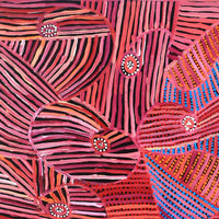 Aboriginal Artwork by Pauline Napangardi Gallagher, Mina Mina Jukurrpa, 91x76cm
