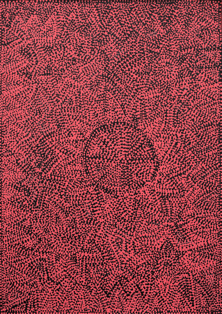 Aboriginal Artwork by Pauline Napangardi Gallagher, Mina Mina Jukurrpa, 107x76cm