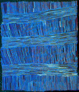 Aboriginal Artwork by Pauline Napangardi Gallagher, Mina Mina Jukurrpa, 107x91cm - ART ARK®