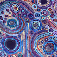 Aboriginal Artwork by Pauline Napangardi Gallagher, Mina Mina Jukurrpa, 107x91cm