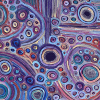 Aboriginal Artwork by Pauline Napangardi Gallagher, Mina Mina Jukurrpa, 107x91cm