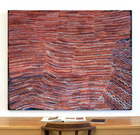 Aboriginal Artwork by Pauline Napangardi Gallagher, Mina Mina Jukurrpa, 152x122cm
