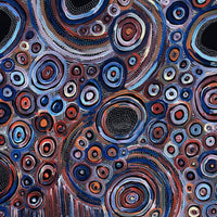 Aboriginal Artwork by Pauline Napangardi Gallagher, Mina Mina Jukurrpa, 152x76cm